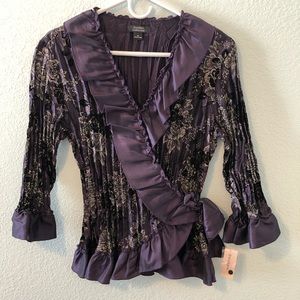 Dress Barn Collection Ruffle Blouse.